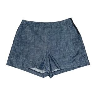 LEVEL 99 Linen Blend Blue Shorts Size 29